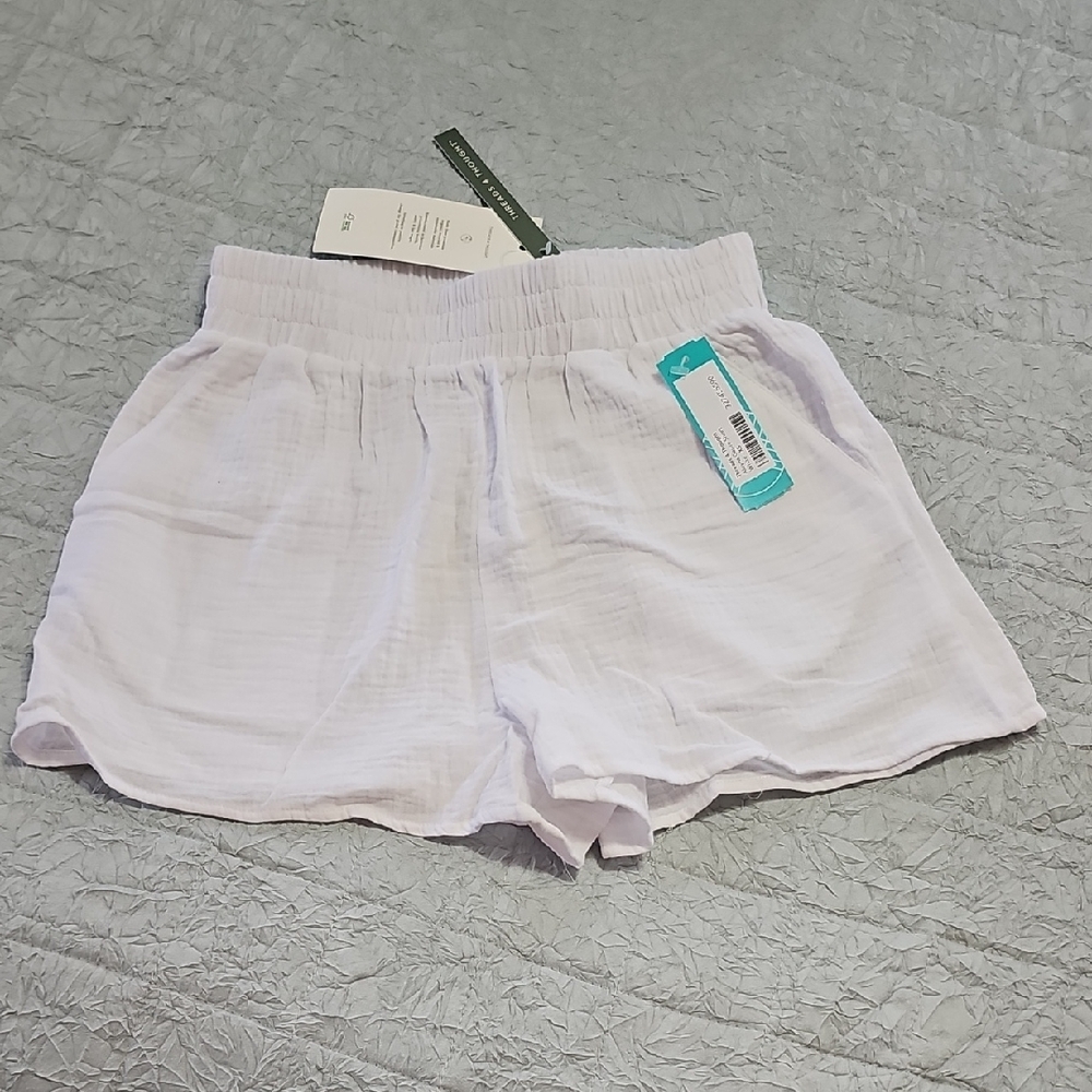 Threads 4 Thought Lavender High-Waist Lightweight Women's Shorts